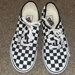 Vans Size 7 1/2 black and white checkered